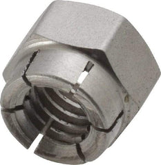 Flex-Loc - 3/8-16 UNC 18-8 Hex Lock Nut with Expanding Flex Top - Uncoated, Meets Military Specifications - Caliber Tooling