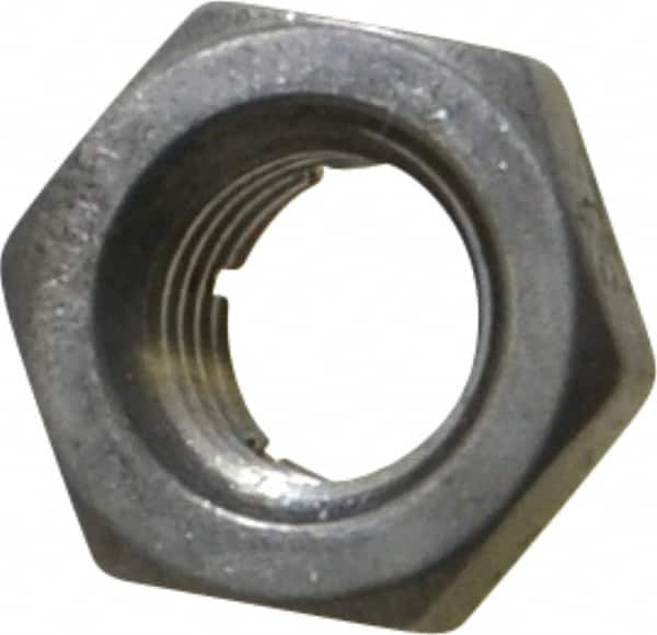 Flex-Loc - 5/16-24 UNJF 18-8 Hex Lock Nut with Expanding Flex Top - 17/64" High, Uncoated, Meets Military Specifications - Caliber Tooling