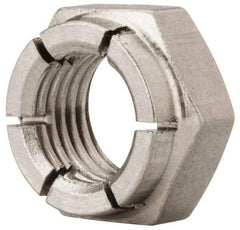 Flex-Loc - 3/8-24 UNJF 18-8 Hex Lock Nut with Expanding Flex Top - 9/32" High, Uncoated, Meets Military Specifications - Caliber Tooling