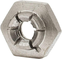 Flex-Loc - #6-32 UNJC 18-8 Hex Lock Nut with Expanding Flex Top - 5/16" Width Across Flats, 9/64" High, Uncoated, Meets Military Specifications - Caliber Tooling