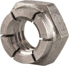 Flex-Loc - 5/16-18 UNC 18-8 Hex Lock Nut with Expanding Flex Top - 17/64" High, Uncoated, Meets Military Specifications - Caliber Tooling