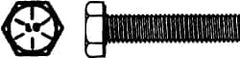 Made in North America - 1/2-13 UNC, 5-1/2" Length Under Head Hex Head Cap Screw - Fully Threaded, Grade 8 Alloy Steel, Zinc Yellow Dichromate Finish, 3/4" Hex - Caliber Tooling