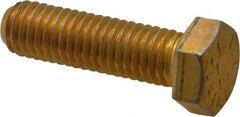 Value Collection - 1/2-13 UNC, 1-3/4" Length Under Head Hex Head Cap Screw - Partially Threaded, Grade 8 Alloy Steel, Zinc-Plated Finish, 3/4" Hex - Caliber Tooling