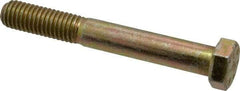 Value Collection - 1/2-13 UNC, 3-3/4" Length Under Head Hex Head Cap Screw - Partially Threaded, Grade 8 Alloy Steel, Zinc-Plated Finish, 3/4" Hex - Caliber Tooling