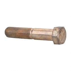 Value Collection - 7/16-20 UNF, 2-1/4" Length Under Head Hex Head Cap Screw - Partially Threaded, Grade 8 Alloy Steel, Zinc-Plated Finish, 5/8" Hex - Caliber Tooling