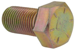 Value Collection - 9/16-18 UNF, 1" Length Under Head Hex Head Cap Screw - Fully Threaded, Grade 8 Alloy Steel, Zinc-Plated Finish, 13/16" Hex - Caliber Tooling