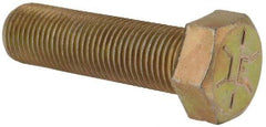 Value Collection - 9/16-18 UNF, 2" Length Under Head Hex Head Cap Screw - Fully Threaded, Grade 8 Alloy Steel, Zinc-Plated Finish, 13/16" Hex - Caliber Tooling