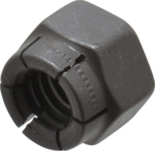 Flex-Loc - 3/8-16 UNC Grade 2 Hex Lock Nut with Expanding Flex Top - Uncoated, Meets Military Specifications - Caliber Tooling