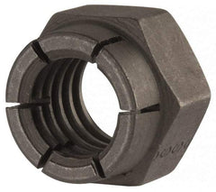 Flex-Loc - 7/16-14 UNC Grade 2 Hex Lock Nut with Expanding Flex Top - Uncoated, Meets Military Specifications - Caliber Tooling