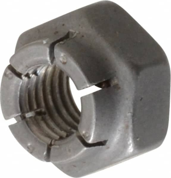 Flex-Loc - 1/4-28 UNJF Grade 2 Hex Lock Nut with Expanding Flex Top - Uncoated, Meets Military Specifications - Caliber Tooling