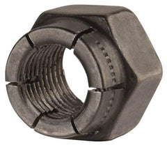 Flex-Loc - 3/8-24 UNJF Grade 2 Hex Lock Nut with Expanding Flex Top - Uncoated, Meets Military Specifications - Caliber Tooling