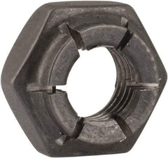 Flex-Loc - 1/4-28 UNJF Grade 2 Hex Lock Nut with Expanding Flex Top - 7/32" High, Uncoated, Meets Military Specifications - Caliber Tooling