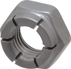 Flex-Loc - 5/16-24 UNF Grade 2 Hex Lock Nut with Expanding Flex Top - 1/2" Width Across Flats, 17/64" High, Uncoated - Caliber Tooling