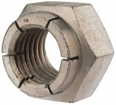 Flex-Loc - 7/8-9 UNC Grade 2 Heavy Hex Lock Nut with Expanding Flex Top - Cadmium-Plated Finish, Meets Military Specifications - Caliber Tooling