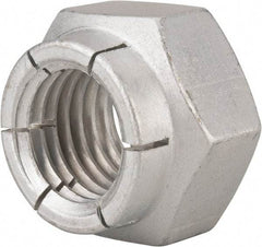 Flex-Loc - 1-8 UNC Grade 2 Heavy Hex Lock Nut with Expanding Flex Top - Cadmium-Plated Finish, Meets Military Specifications - Caliber Tooling