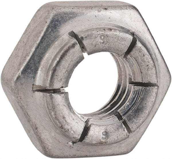 Flex-Loc - 5/16-18 UNC Grade 2 Heavy Hex Lock Nut with Expanding Flex Top - 17/64" High, Cadmium-Plated Finish, Meets Military Specifications - Caliber Tooling