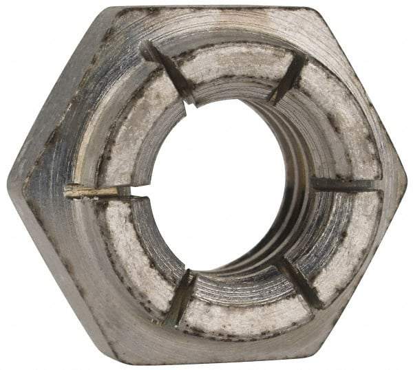 Flex-Loc - 3/8-16 UNC Grade 2 Heavy Hex Lock Nut with Expanding Flex Top - 9/32" High, Cadmium-Plated Finish, Meets Military Specifications - Caliber Tooling