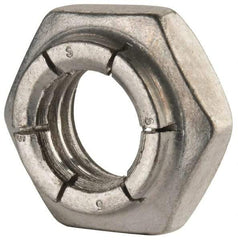 Flex-Loc - 1/2-13 UNC Grade 2 Heavy Hex Lock Nut with Expanding Flex Top - 21/64" High, Cadmium-Plated Finish, Meets Military Specifications - Caliber Tooling