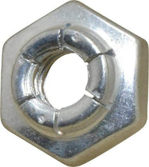 Flex-Loc - 1/4-20 UNC Grade 2 Heavy Hex Lock Nut with Expanding Flex Top - 7/32" High, Cadmium-Plated Finish, Meets Military Specifications - Caliber Tooling