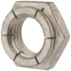 Flex-Loc - 1-8 UNC Grade 2 Heavy Hex Lock Nut with Expanding Flex Top - Cadmium-Plated Finish, Meets Military Specifications - Caliber Tooling