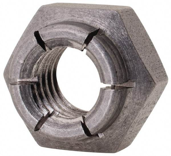 Flex-Loc - 3/8-16 UNC 18-8 Heavy Hex Lock Nut with Expanding Flex Top - Uncoated, Meets Military Specifications - Caliber Tooling