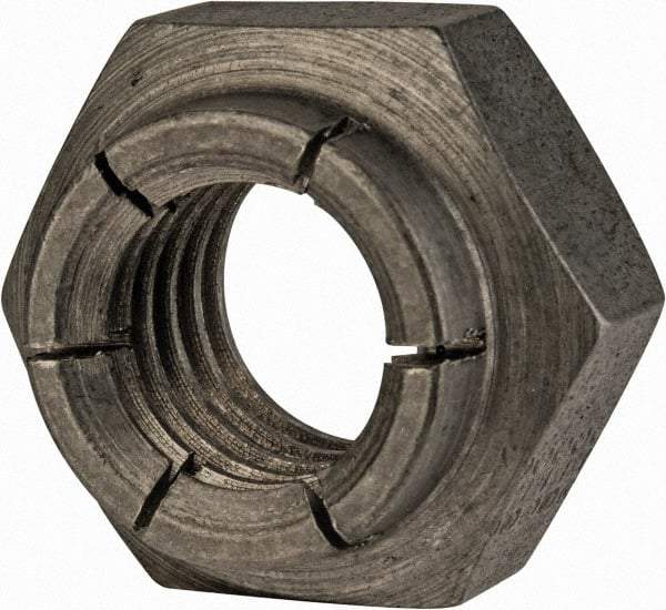 Flex-Loc - 1/2-13 UNC 18-8 Heavy Hex Lock Nut with Expanding Flex Top - Uncoated, Meets Military Specifications - Caliber Tooling