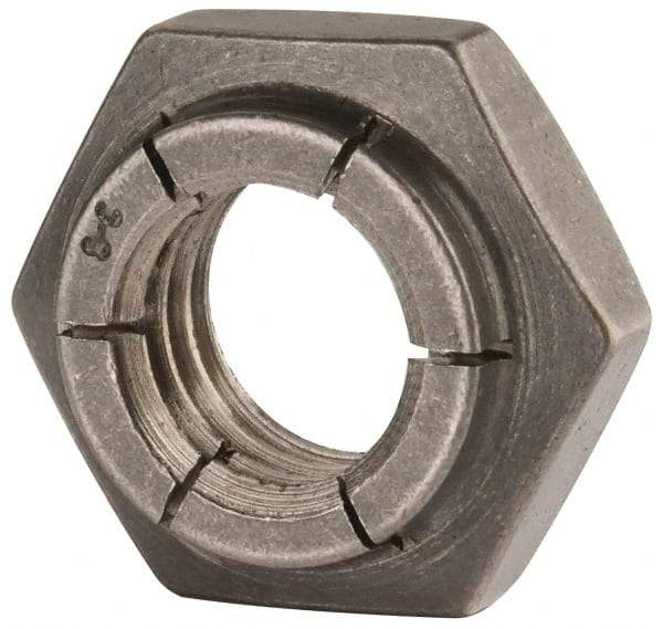 Flex-Loc - 1/2-13 UNC 18-8 Heavy Hex Lock Nut with Expanding Flex Top - Uncoated, Meets Military Specifications - Caliber Tooling