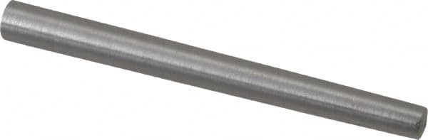 Value Collection - Size 5, 0.2266" Small End Diam, 0.289" Large End Diam, Uncoated Steel Taper Pin - Grade C-12L14, 3" OAL, 3 Pin Length - Caliber Tooling