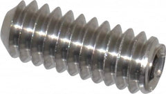 Value Collection - 1/4-20 UNC, 5/8" OAL, Cup Point Set Screw - Grade 316 Stainless Steel, 1/8" Key - Caliber Tooling