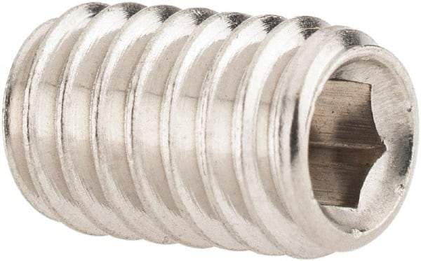 Value Collection - 5/16-18 UNC, 1/2" OAL, Cup Point Set Screw - Grade 316 Stainless Steel, 3/32" Key - Caliber Tooling