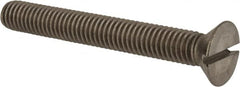 Value Collection - 3/8-16 UNC, 3" OAL Slotted Drive Machine Screw - Flat Head, Grade 18-8 Stainless Steel, Uncoated, Without Washer - Caliber Tooling