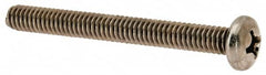 Value Collection - 1/4-20 UNC, 2-1/2" Length Under Head Phillips Drive Machine Screw - Pan Head, Grade 18-8 Stainless Steel, Uncoated, Without Washer - Caliber Tooling