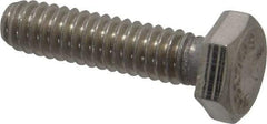 Value Collection - 1/4-20 UNC, 1" Length Under Head Hex Head Cap Screw - Grade 316 Stainless Steel, 7/16" Hex - Caliber Tooling