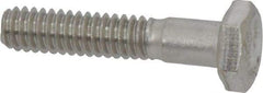 Value Collection - 1/4-20 UNC, 1-1/4" Length Under Head Hex Head Cap Screw - Grade 316 Stainless Steel, 7/16" Hex - Caliber Tooling