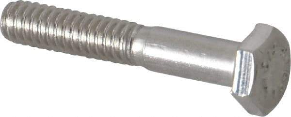 Value Collection - 1/4-20 UNC, 1-1/2" Length Under Head Hex Head Cap Screw - Grade 316 Stainless Steel, 7/16" Hex - Caliber Tooling