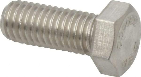 Value Collection - 1/2-13 UNC, 1-1/4" Length Under Head Hex Head Cap Screw - Grade 18-8 Stainless Steel, 3/4" Hex - Caliber Tooling