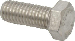 Value Collection - 1/2-13 UNC, 1-1/4" Length Under Head Hex Head Cap Screw - Grade 18-8 Stainless Steel, 3/4" Hex - Caliber Tooling