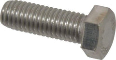 Value Collection - 1/2-13 UNC, 1-1/2" Length Under Head Hex Head Cap Screw - Grade 18-8 Stainless Steel, 3/4" Hex - Caliber Tooling