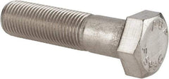 Value Collection - 1/2-20 UNF, 2" Length Under Head Hex Head Cap Screw - Grade 18-8 Stainless Steel, 3/4" Hex - Caliber Tooling