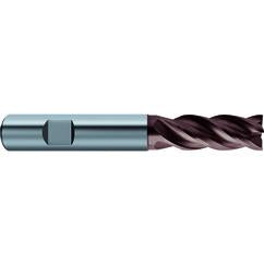 1/4x1/4x1/2x2-1/2 4Fl Carbide RF100 Diver End Mill-.0098 Chamfer-Cylindrical Shank-nano-Si - Caliber Tooling