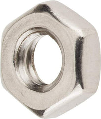 Value Collection - 1/4-20 UNC Stainless Steel Right Hand Hex Jam Nut - 7/16" Across Flats, 5/32" High, Uncoated - Caliber Tooling