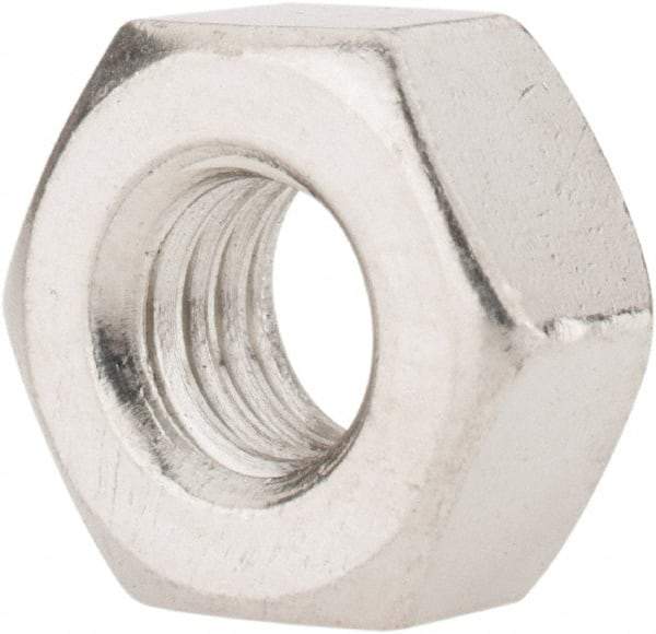 Value Collection - 3/8-16 UNC Stainless Steel Right Hand Heavy Hex Nut - 11/16" Across Flats, 23/64" High, Uncoated - Caliber Tooling