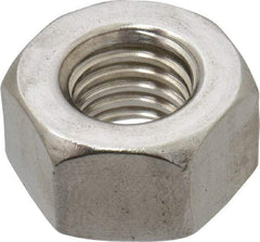 Value Collection - 1/2-13 UNC Stainless Steel Right Hand Heavy Hex Nut - 7/8" Across Flats, 31/64" High, Uncoated - Caliber Tooling