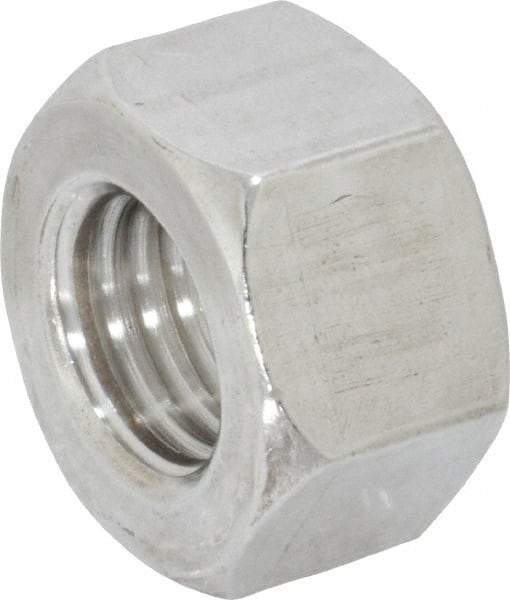 Value Collection - 3/4-10 UNC Stainless Steel Right Hand Heavy Hex Nut - 1-1/4" Across Flats, 47/64" High, Uncoated - Caliber Tooling