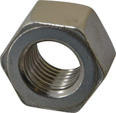 Value Collection - 7/8-9 UNC Stainless Steel Right Hand Heavy Hex Nut - 1-7/16" Across Flats, 55/64" High, Uncoated - Caliber Tooling