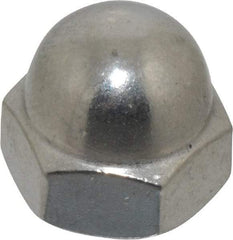 Value Collection - 5/16-18" UNC, 9/16" Width Across Flats, Stainless Steel Acorn Nut - 3/8" Overall Height, Grade 18-8 - Caliber Tooling