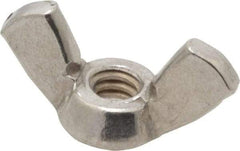 Value Collection - #10-24 UNC, Stainless Steel Standard Wing Nut - Grade 18-8, 0.91" Wing Span, 0.47" Wing Span - Caliber Tooling