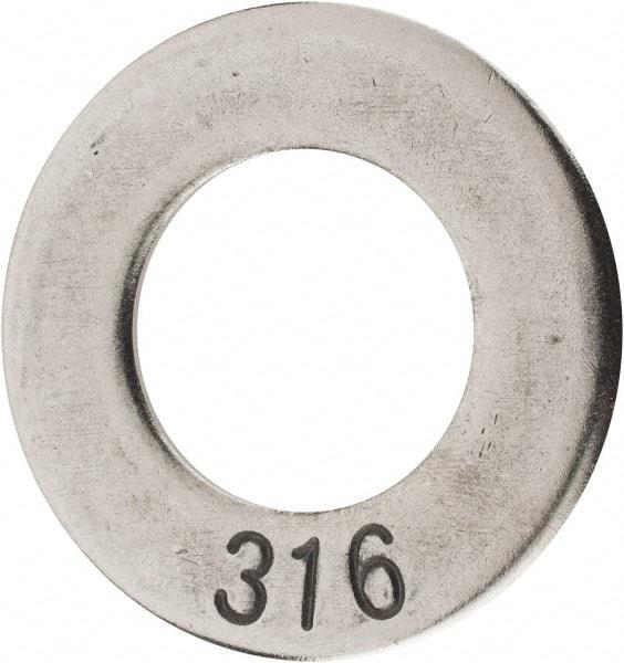 Value Collection - 1" Screw, Grade 316 Stainless Steel Standard Flat Washer - 1-1/16" ID x 1.87" OD, 1/8" Thick - Caliber Tooling