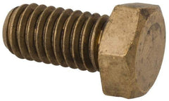 Value Collection - 3/8-16 UNC, 3/4" Length Under Head Hex Head Cap Screw - Brass, 9/16" Hex - Caliber Tooling