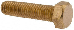 Value Collection - 1/2-13 UNC, 2" Length Under Head Hex Head Cap Screw - Brass, 3/4" Hex - Caliber Tooling